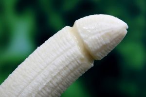 Banana shaped like a penis